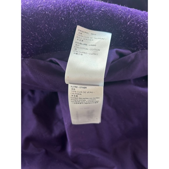 Louis Vuitton Purple Embossed Monogram Suede Workwear Jacket - Picture 8 of 11